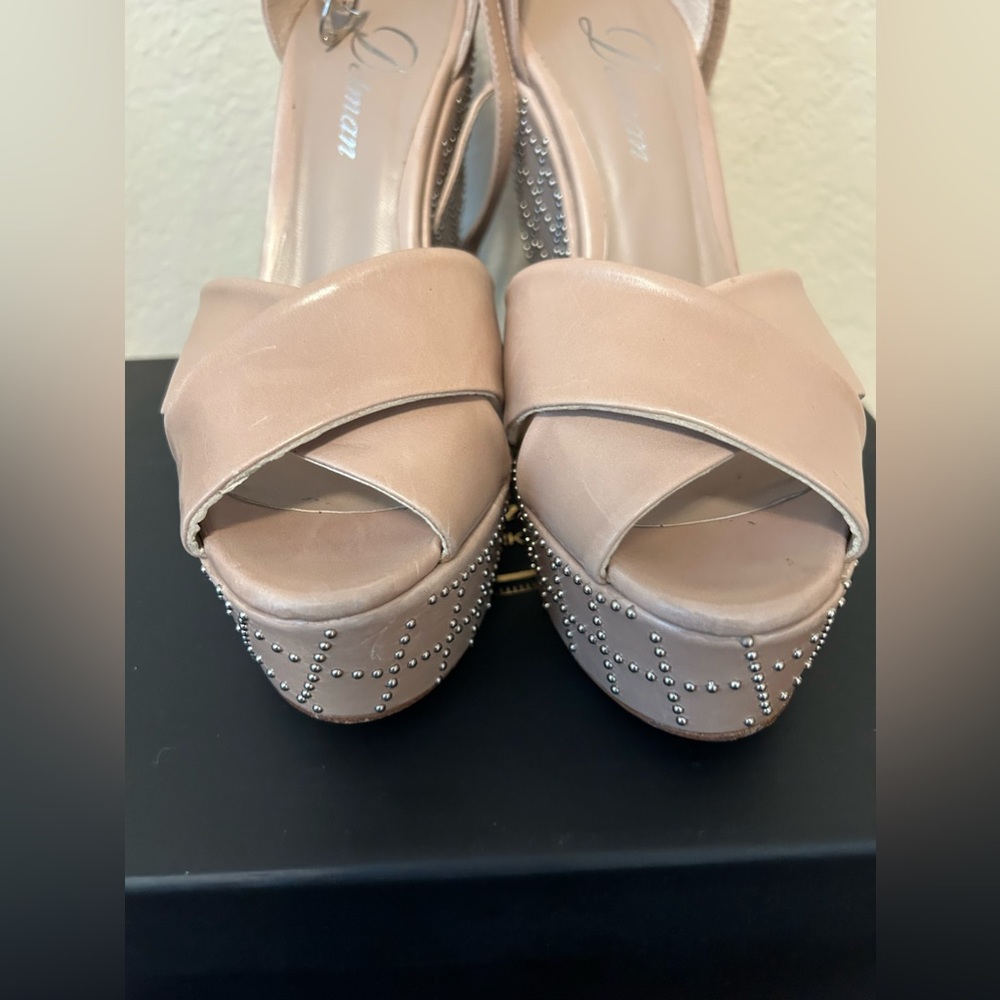 ❌❌❌❌Delman Studded Wedge Sandals - Picture 4 of 9